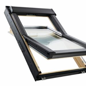 Roto kyvné okno RotoQ4 Plus drevené trojsklo Comfort 55/118 cm